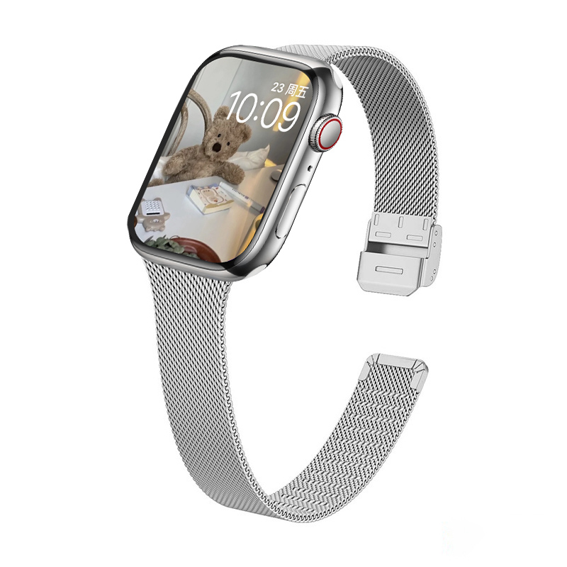 

Ремешок совместимый с Apple, металлический, 198 мм IBOANN, черный