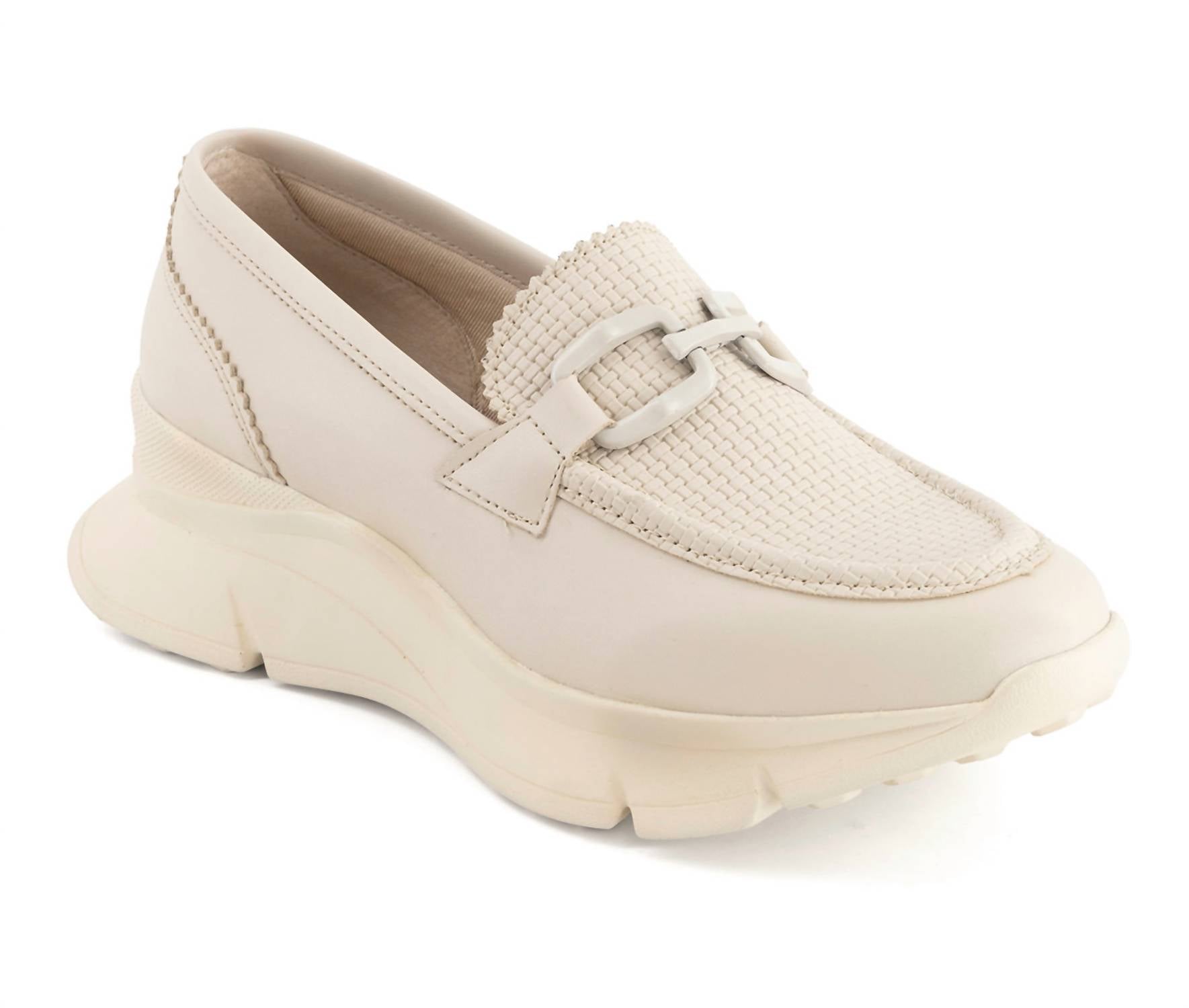 Женские лоферы Penny с массивной подошвой в цвете off-white Andrea — фото 2