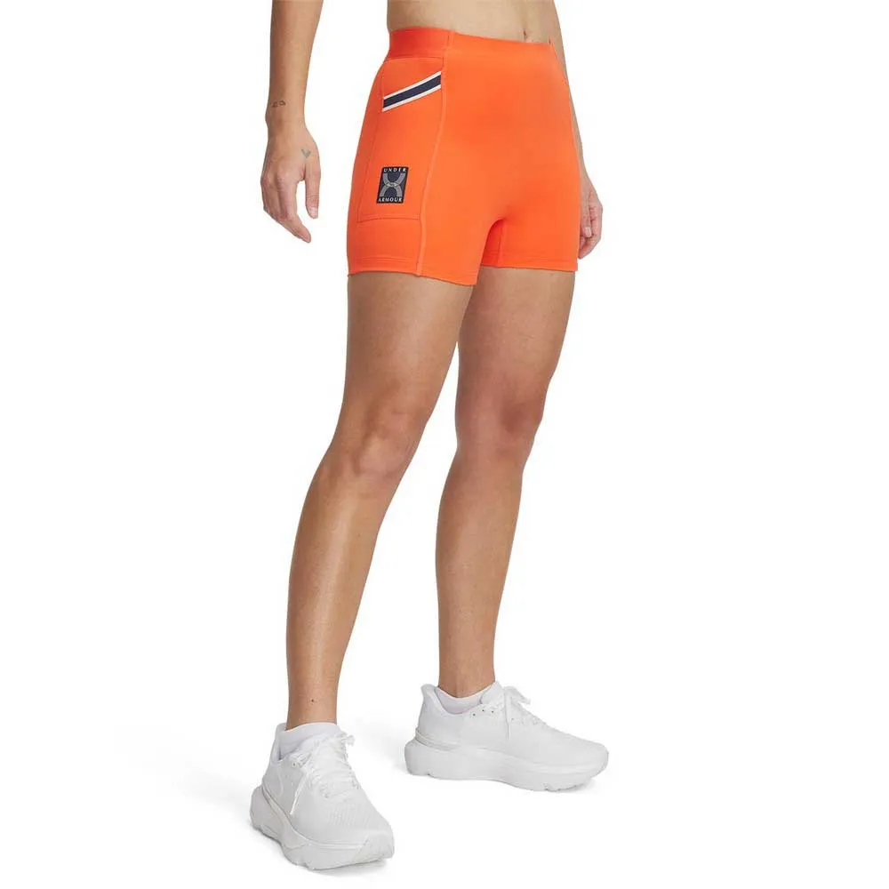 

Леггинсы Under Armour Run 96 short, оранжевый