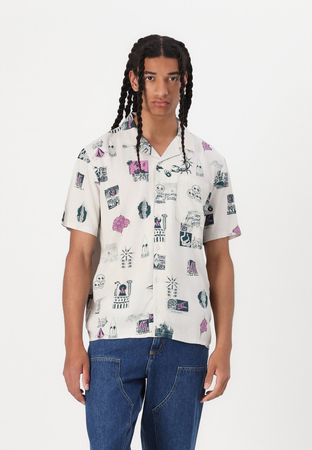 

Рубашка MISTOSTONE Volcom, цвет Stone