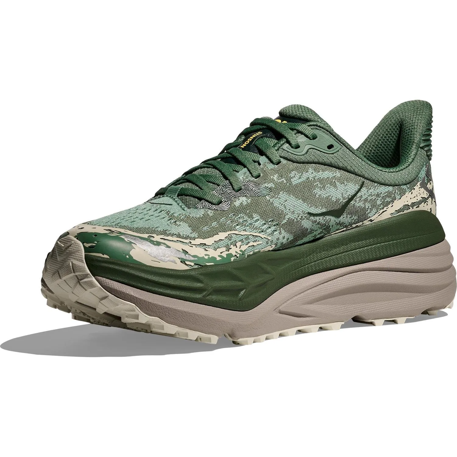 Stinson 7 Трейловые кроссовки HOKA, Fern/Cement — фото 4