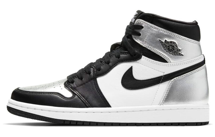 Кроссовки Jordan 1 Retro с высоким серебряным носком (женские)