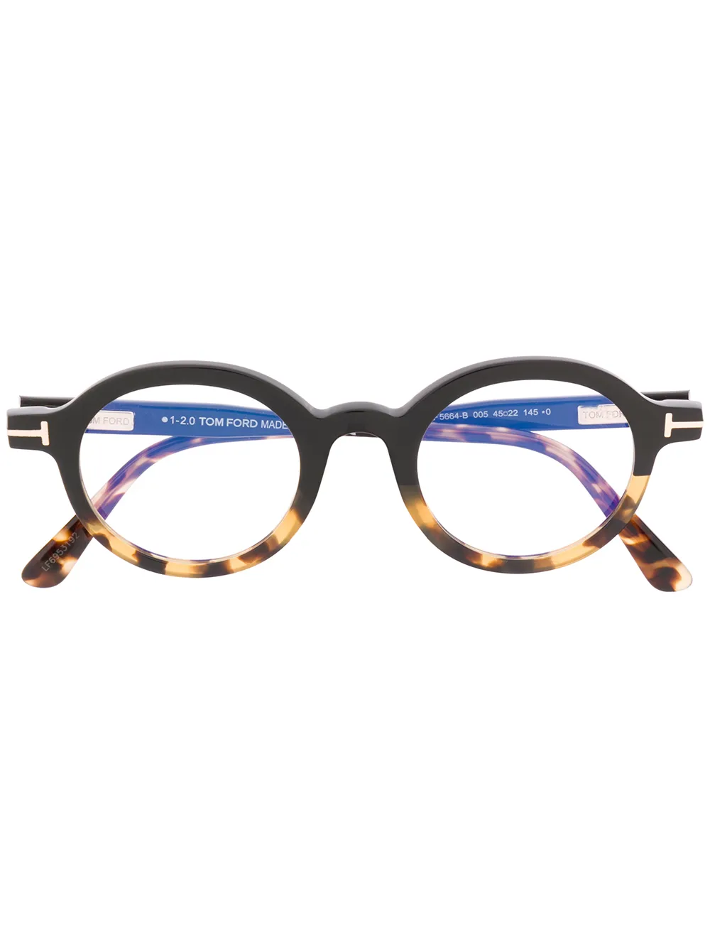 

Очки в круглой оправе TOM FORD Eyewear, черный