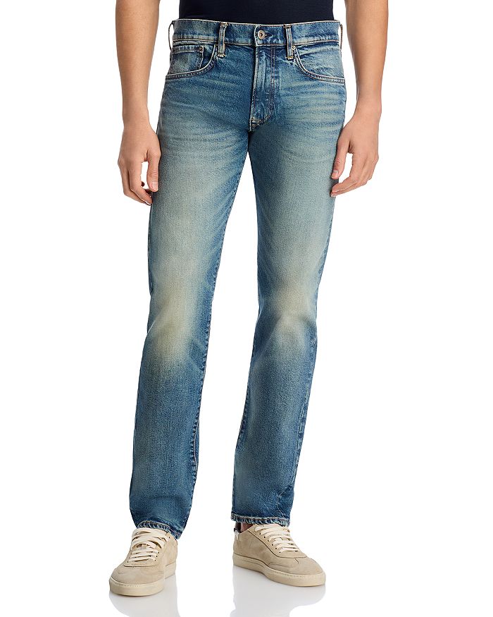 

x David Beckham Slim Fit Джинсы в средне-синем цвете BOSS, синий