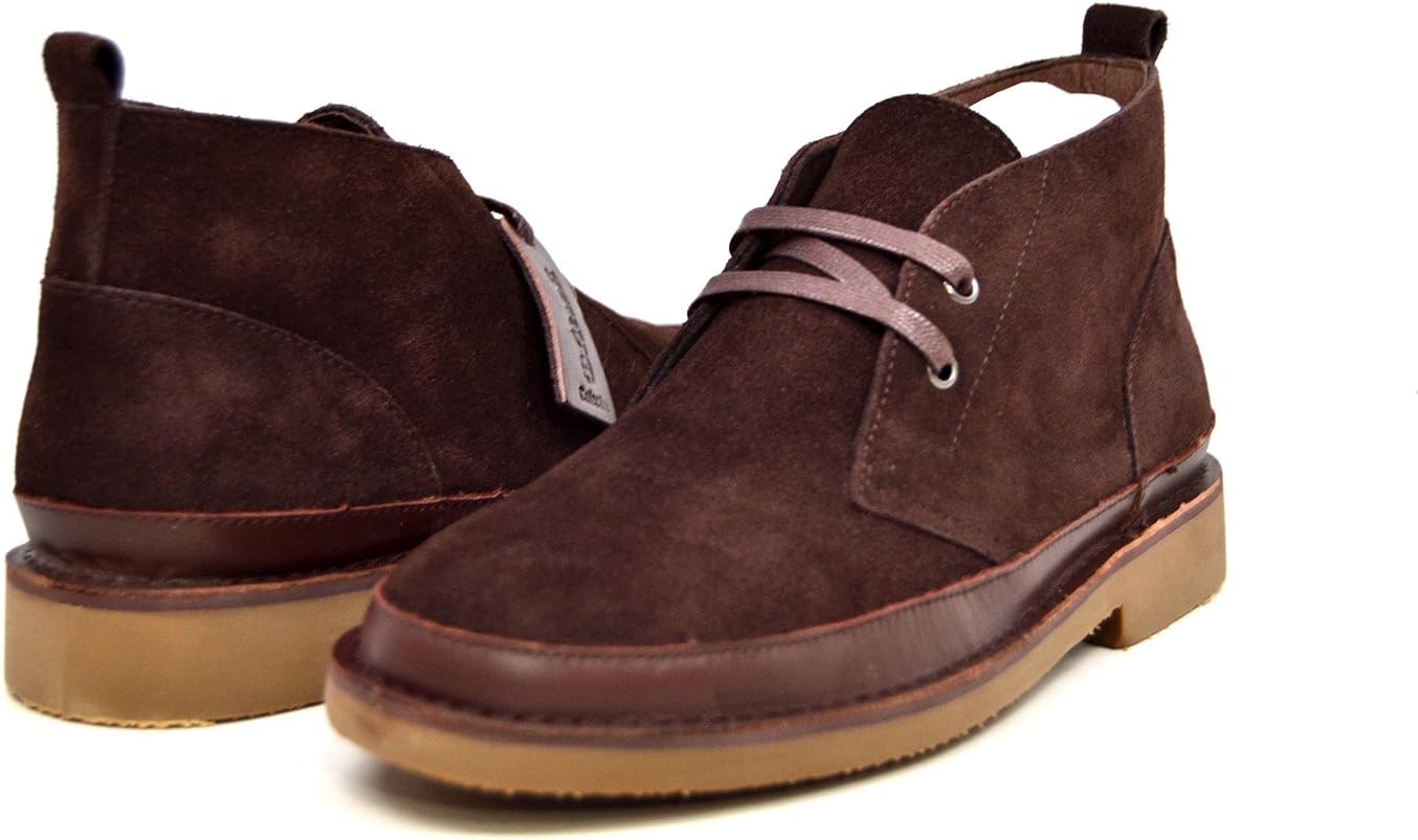 

Мужские кожаные и замшевые ботинки на шнуровке British Collection, коричневый