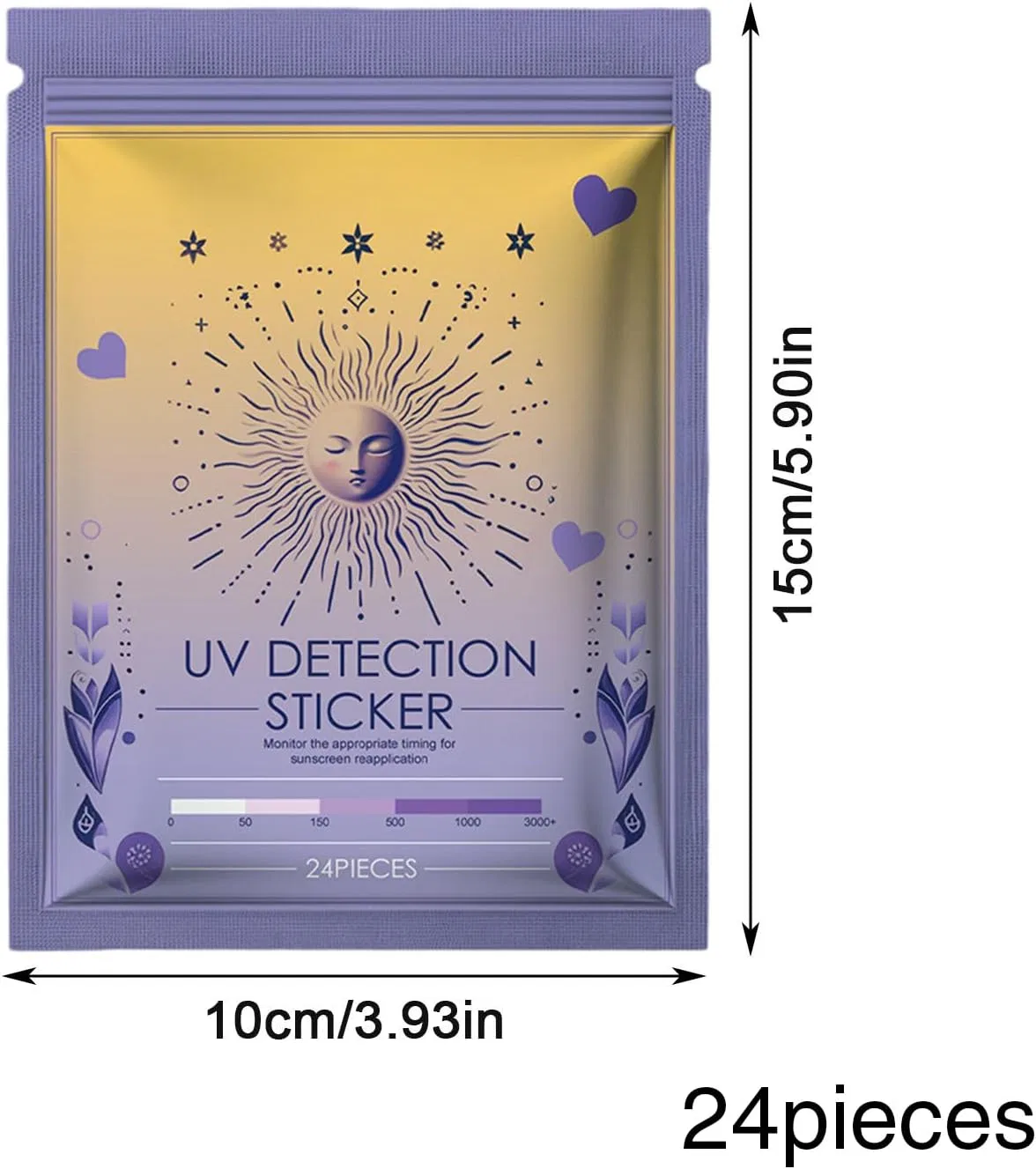 Солнцезащитный пластырь UV Sunscreen Detection Patch, 24 шт — фото 2
