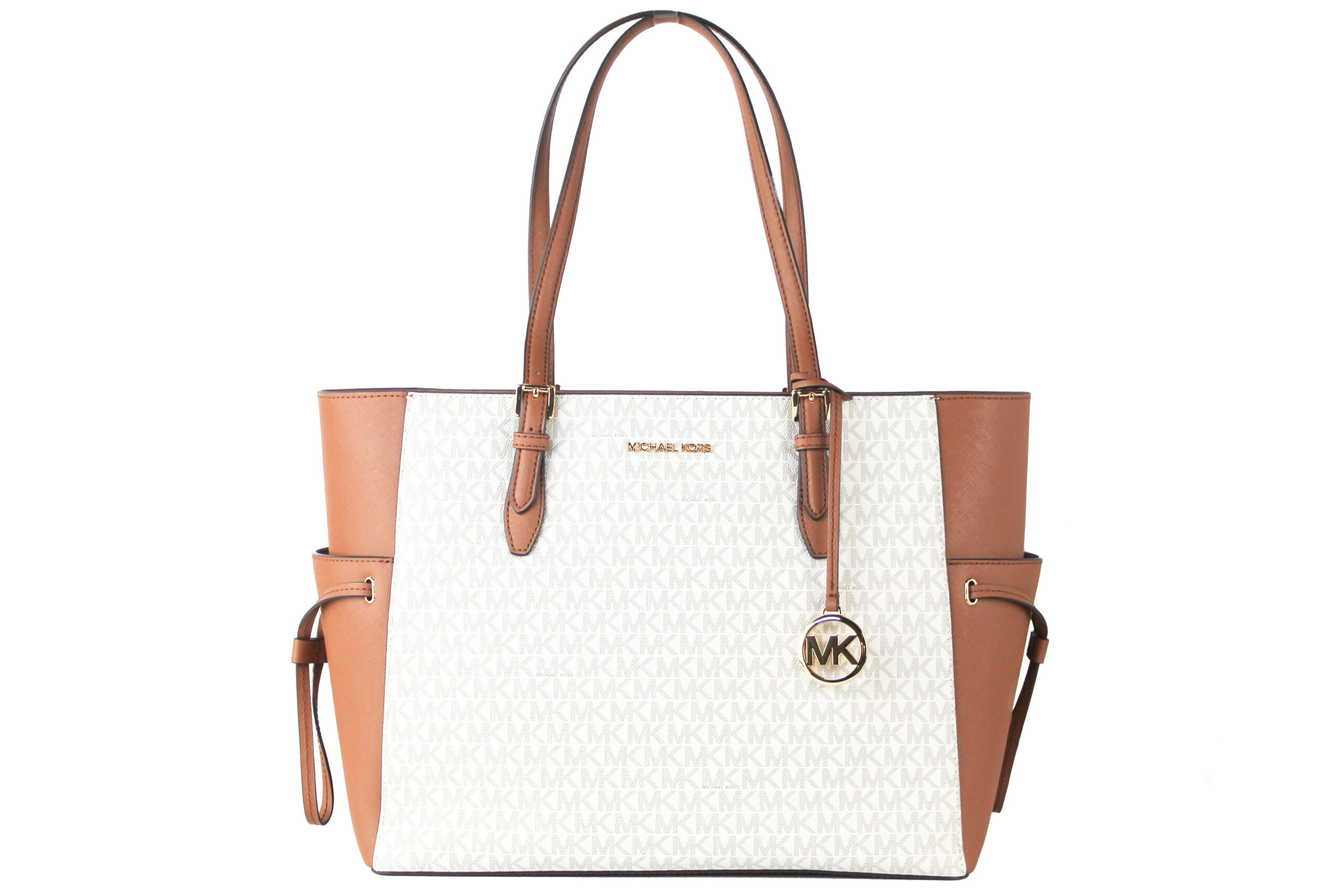 

Сумка-тоут Gilly Large Vanilla Signature PVC Travel Drawstring Michael Kors