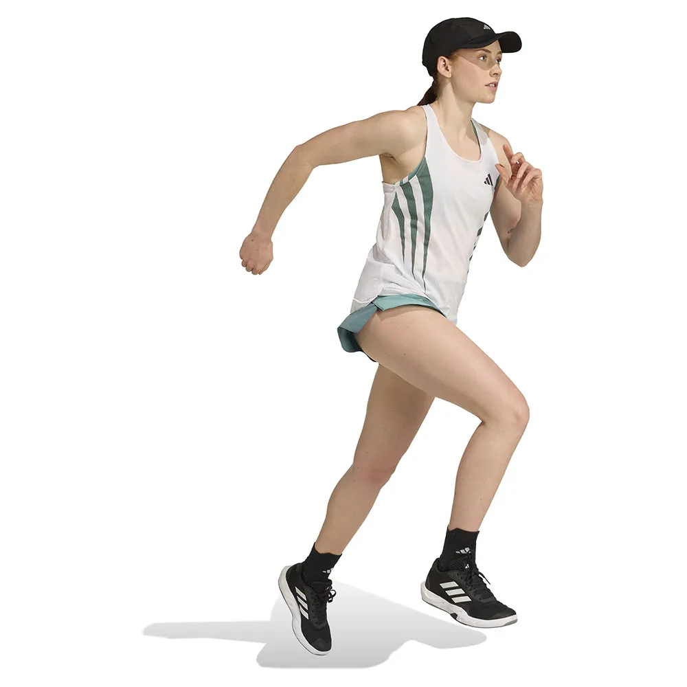 Футболка без рукавов adidas Adizero Archive Running, белый — фото 3
