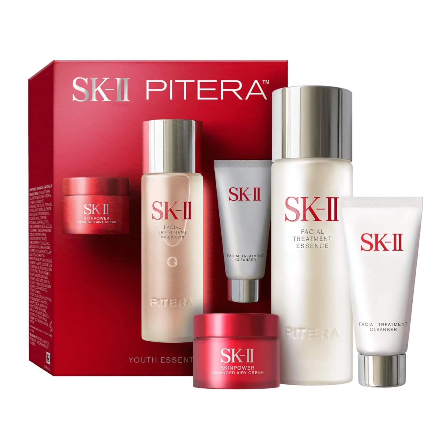 Набор для ухода за кожей SK-II Youth Essentials - очищающее средство, эссенция и крем SKINPOWER, 3 шт 104.90 г