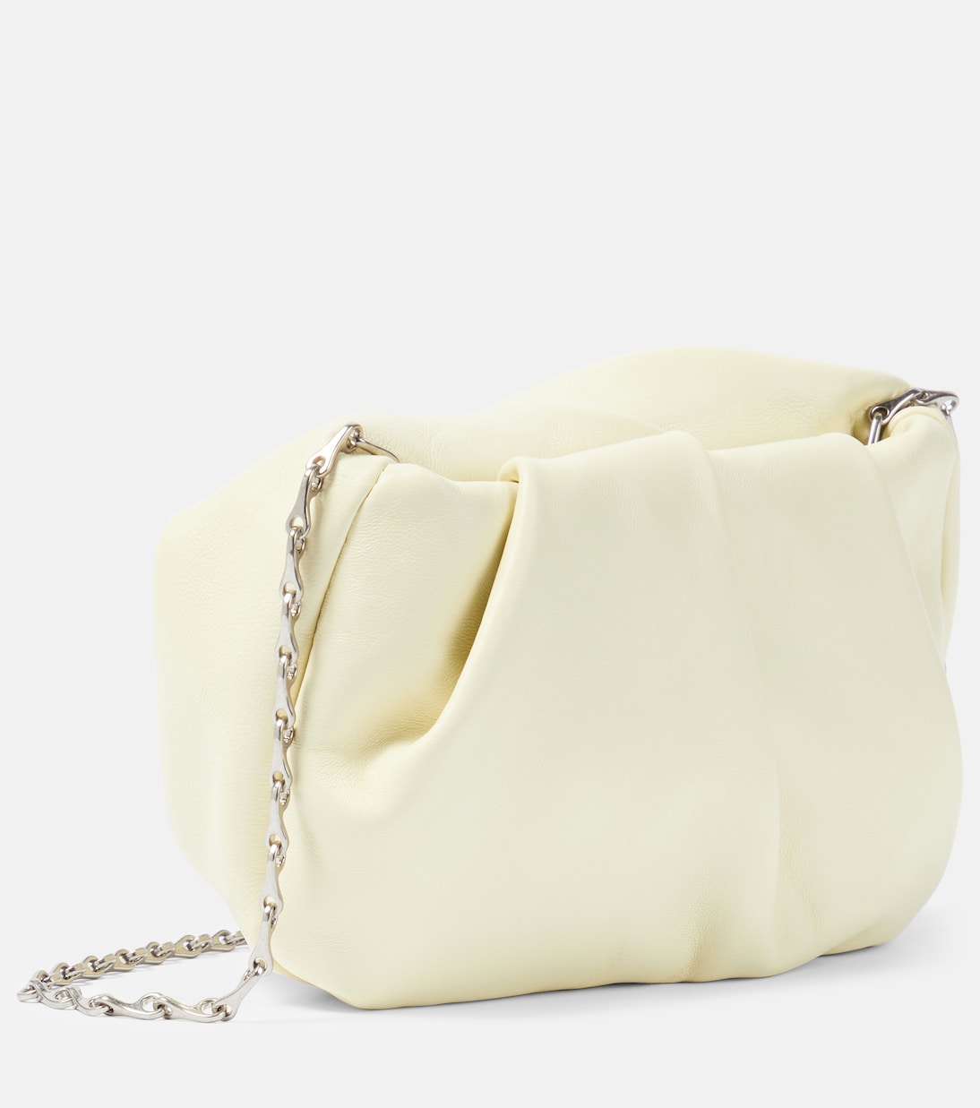 Кожаный клатч Burberry Sherbet с изящной сборкой — фото 4