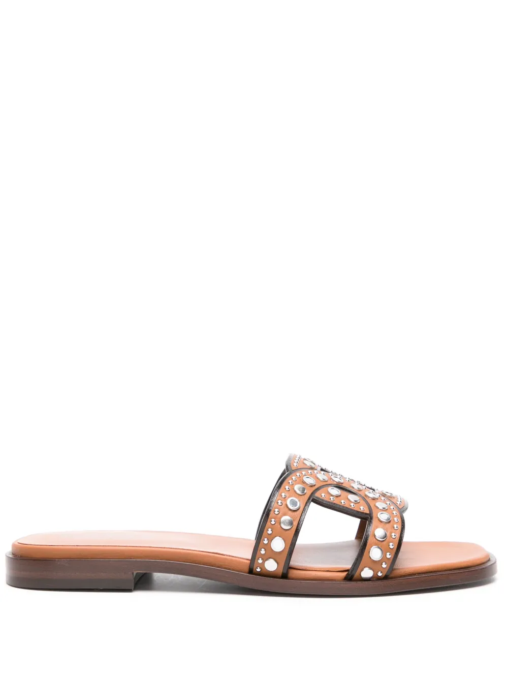 Сандалии Kate с заклепками TOD'S, коричневый