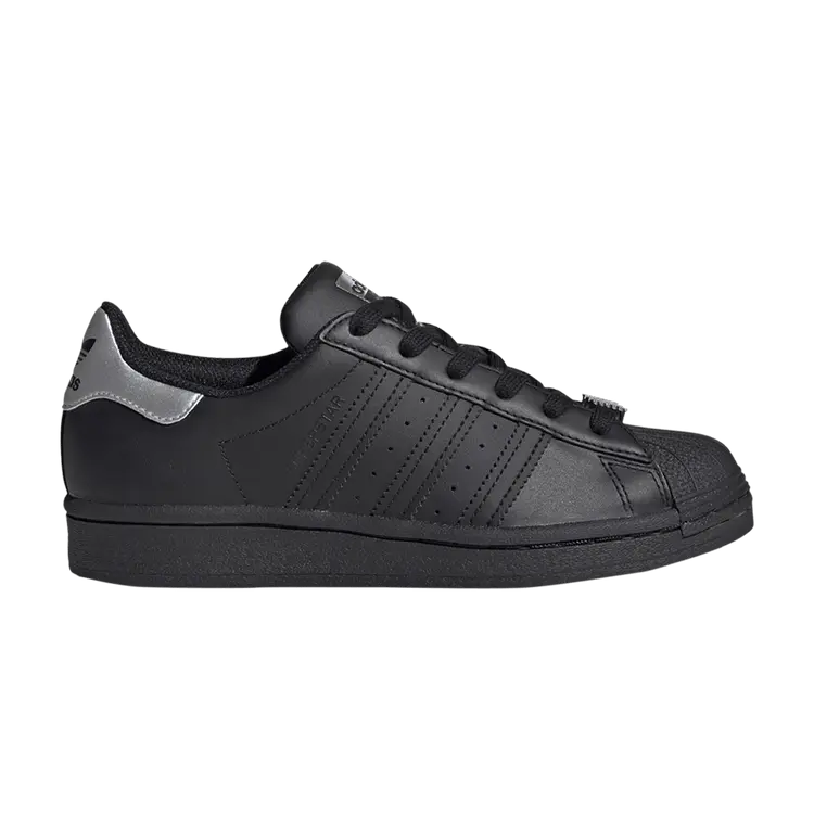 

Кроссовки adidas Superstar J 'Black Silver', черный
