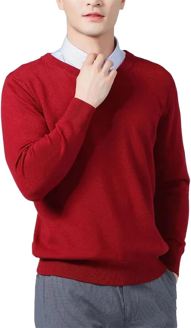 

Мужской мягкий кашемировый свитер с V-образным вырезом