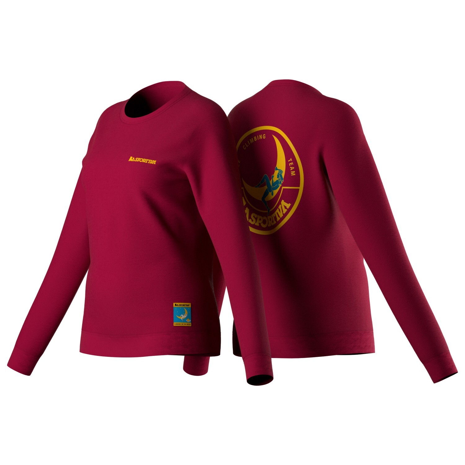

Пуловер La Sportiva Women's Climbing On The Moon Sweatshirt, цвет Fucsia/Giallo