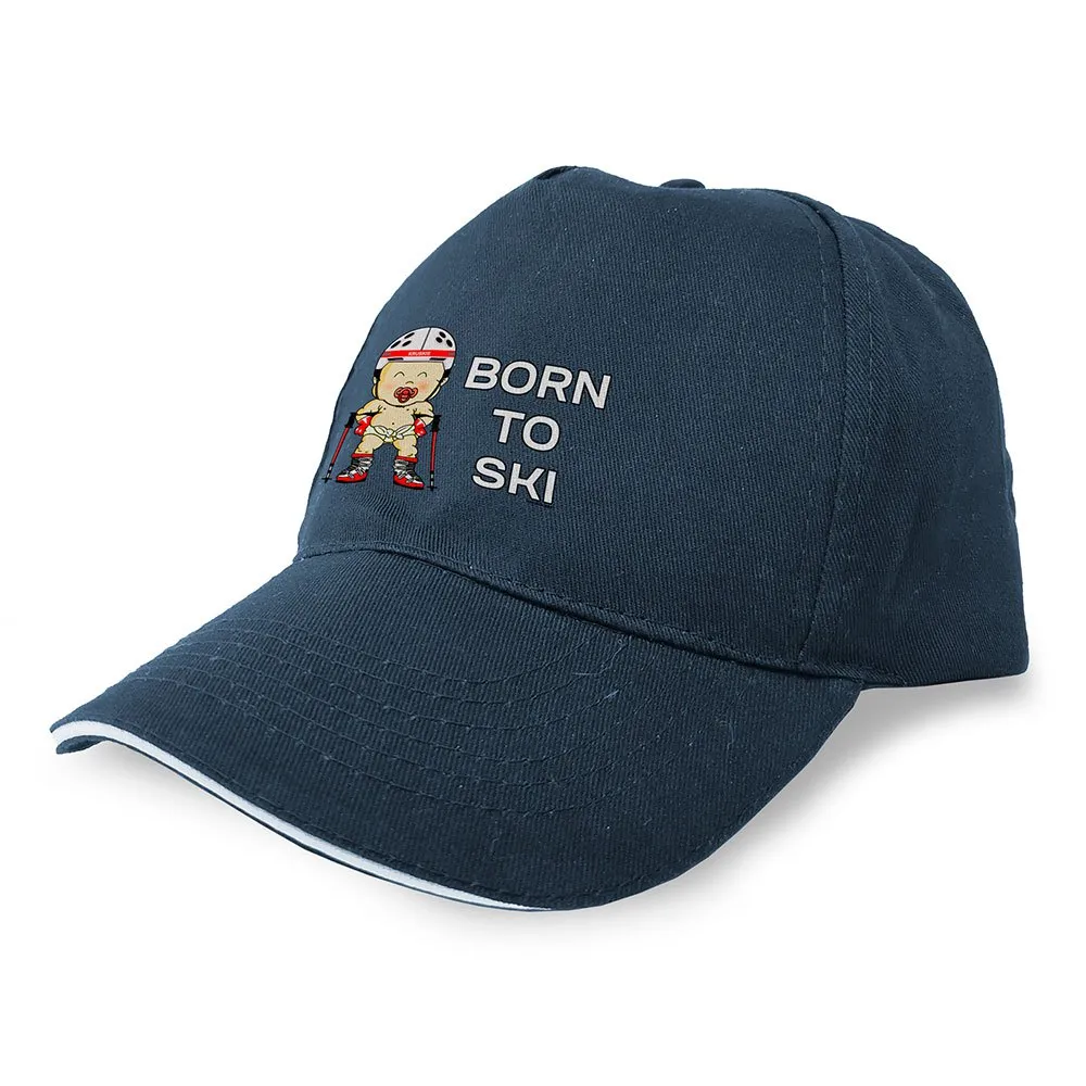 

Бейсболка Kruskis Born To Ski, синий