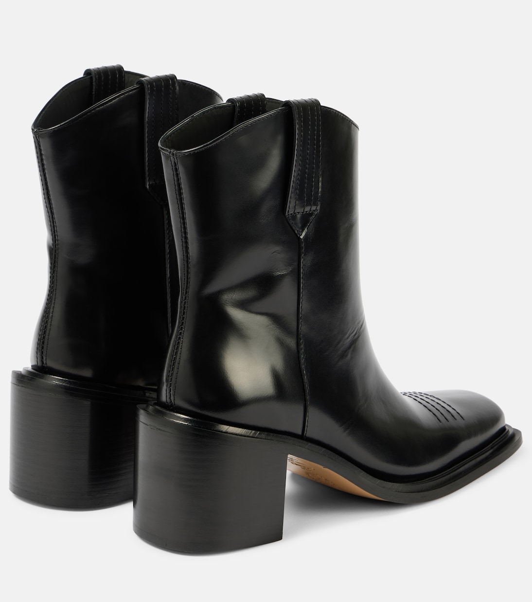 Ботильоны из полированной кожи Souliers Martinez, черный — фото 2