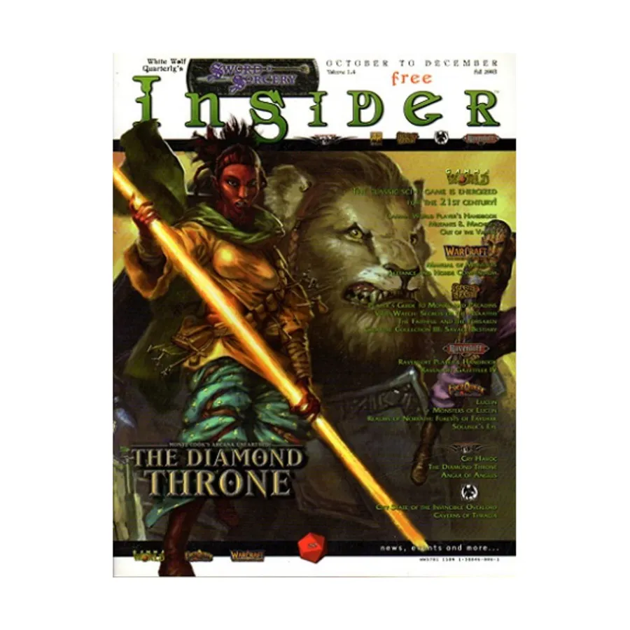 

Журнал #1.4 "The Diamond Throne, Exalted - The Sidereals, City State of the Invincible Overlord", White Wolf Quarterly/Sword & Sorcery Insider Magazine