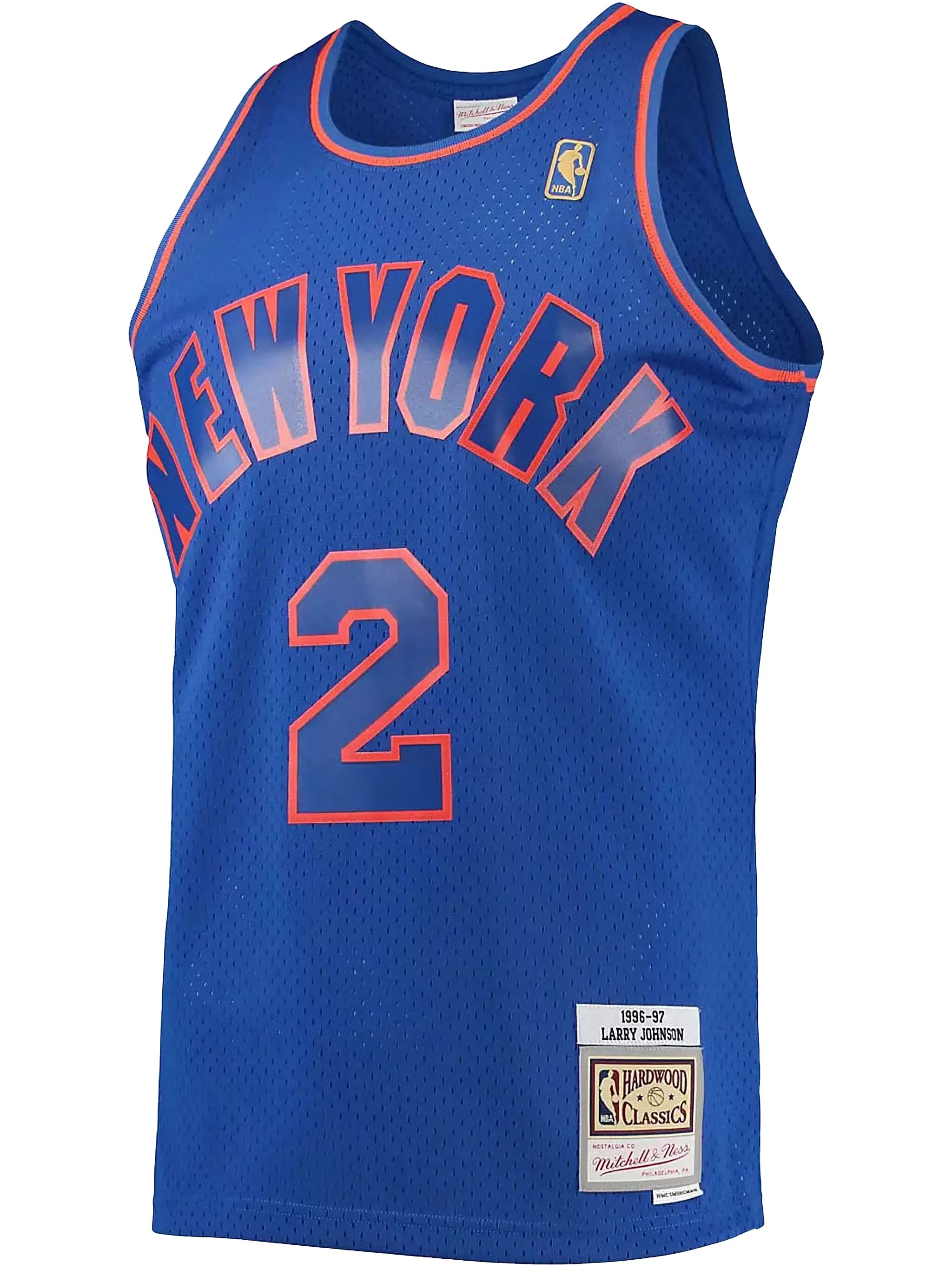 

Топ NBA Swingman Knicks 1996 Larry Johnson Mitchell & Ness, синий