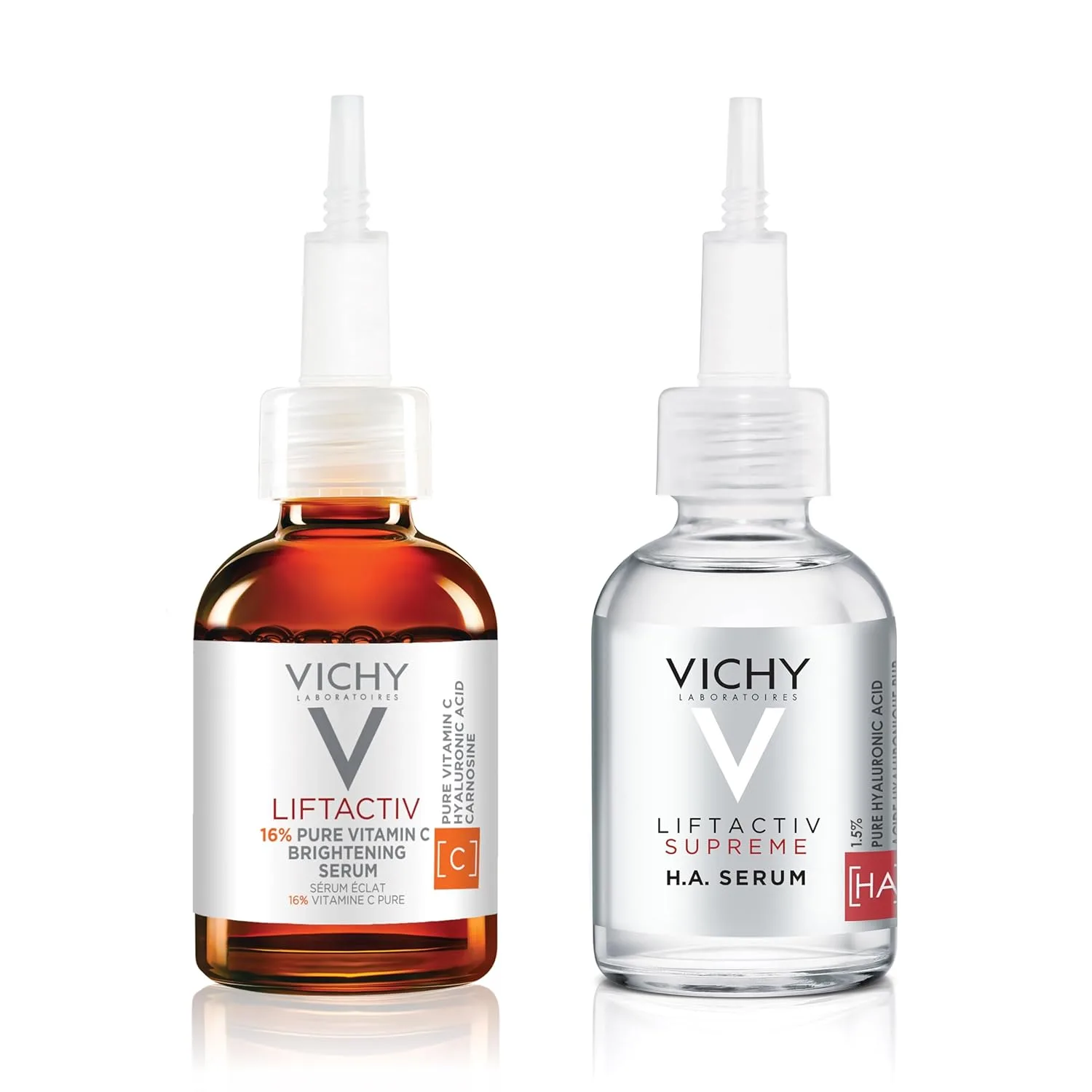 Набор Vichy — LiftActiv Vitamin C сыворотка для лица, осветляющая с чистым витамином C, гиалуроновой кислотой и витамином E, уменьшает морщины