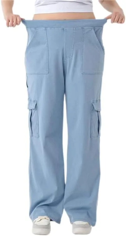 

Женские расслабленные карго-джинсы с 6 карманами, широкие, Plus Size-4XL prigridche