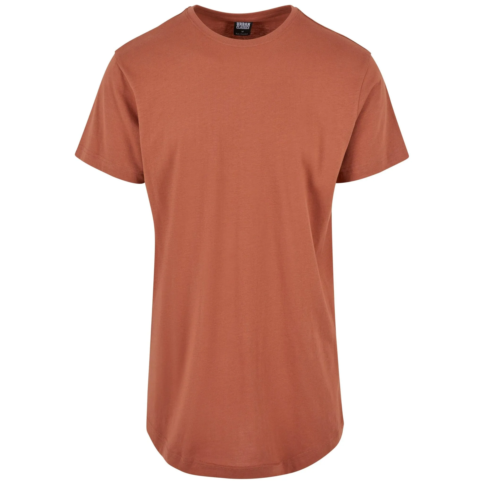 

Рубашка с короткими рукавами URBAN CLASSICS " Urban Classics Men's Shaped Long Tee", терракотовый