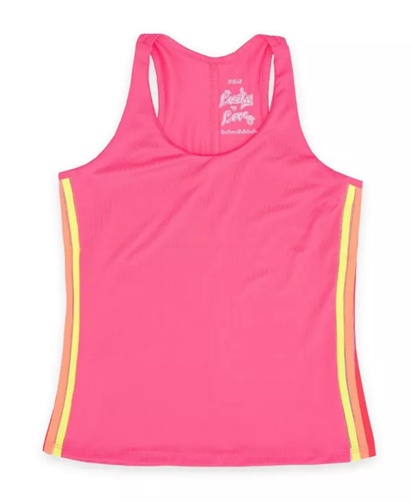 

Детская майка в полоску «призма» - для малышек и девочек постарше. Lucky In Love, розовый