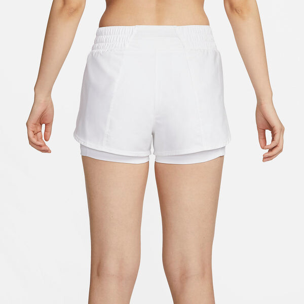 Шорты dri fit one средняя посадка 3" 2 в 1 шорты Nike, белый — фото 2
