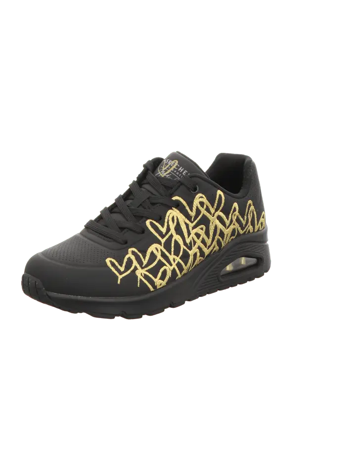 Низкие кроссовки Skechers Sport Uno Golden Heart, черный