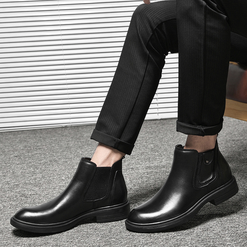 Bull Thunder Челси ботинки унисекс черные утепленные, цвет Black Insulated Shoes — фото 3