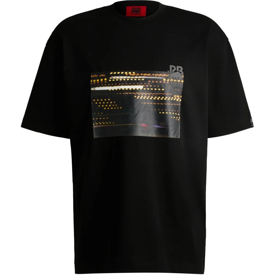 

Футболка Cotton с принтом Hugo Graphic HUGO BOSS, черный