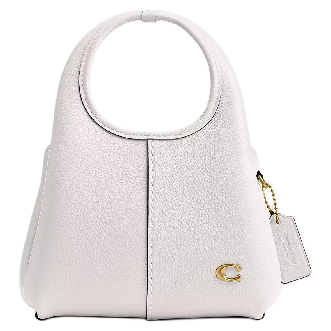 

COACH Сумка Lana Polished Pebble Leather Small, цвет Chalk White, женская