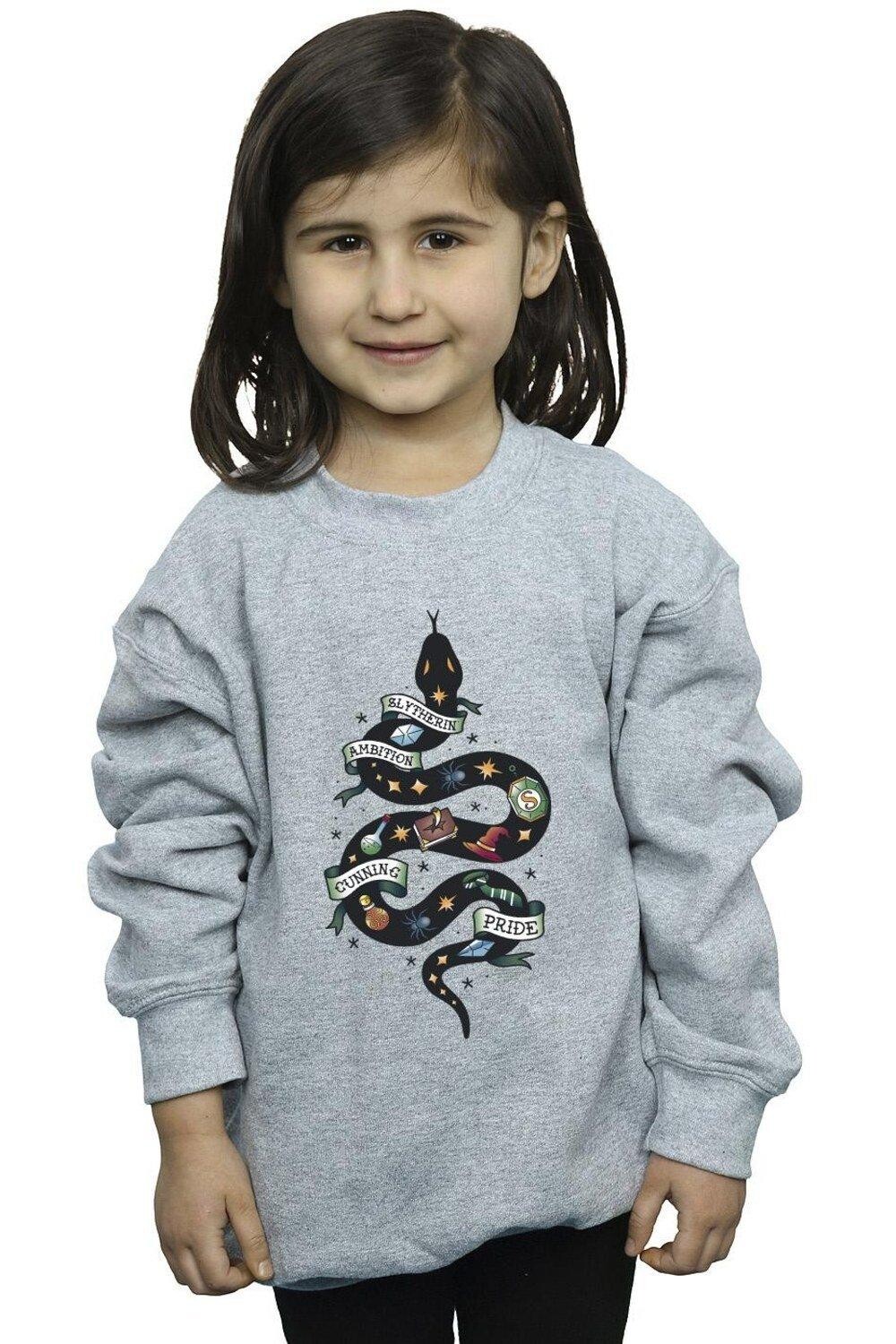 

Толстовка Слизерин с эскизом Harry Potter, серый