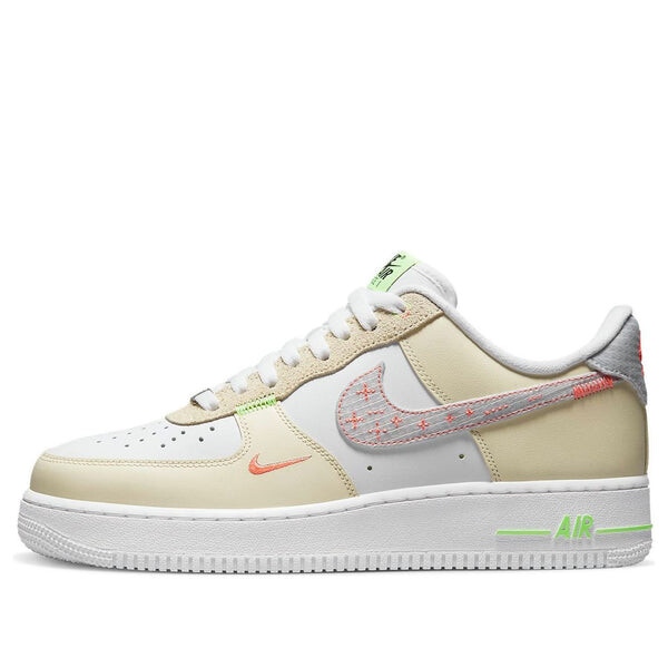 

Кроссовки air force 1 '07 lv8 'just stitch it - white shade green' Nike, белый