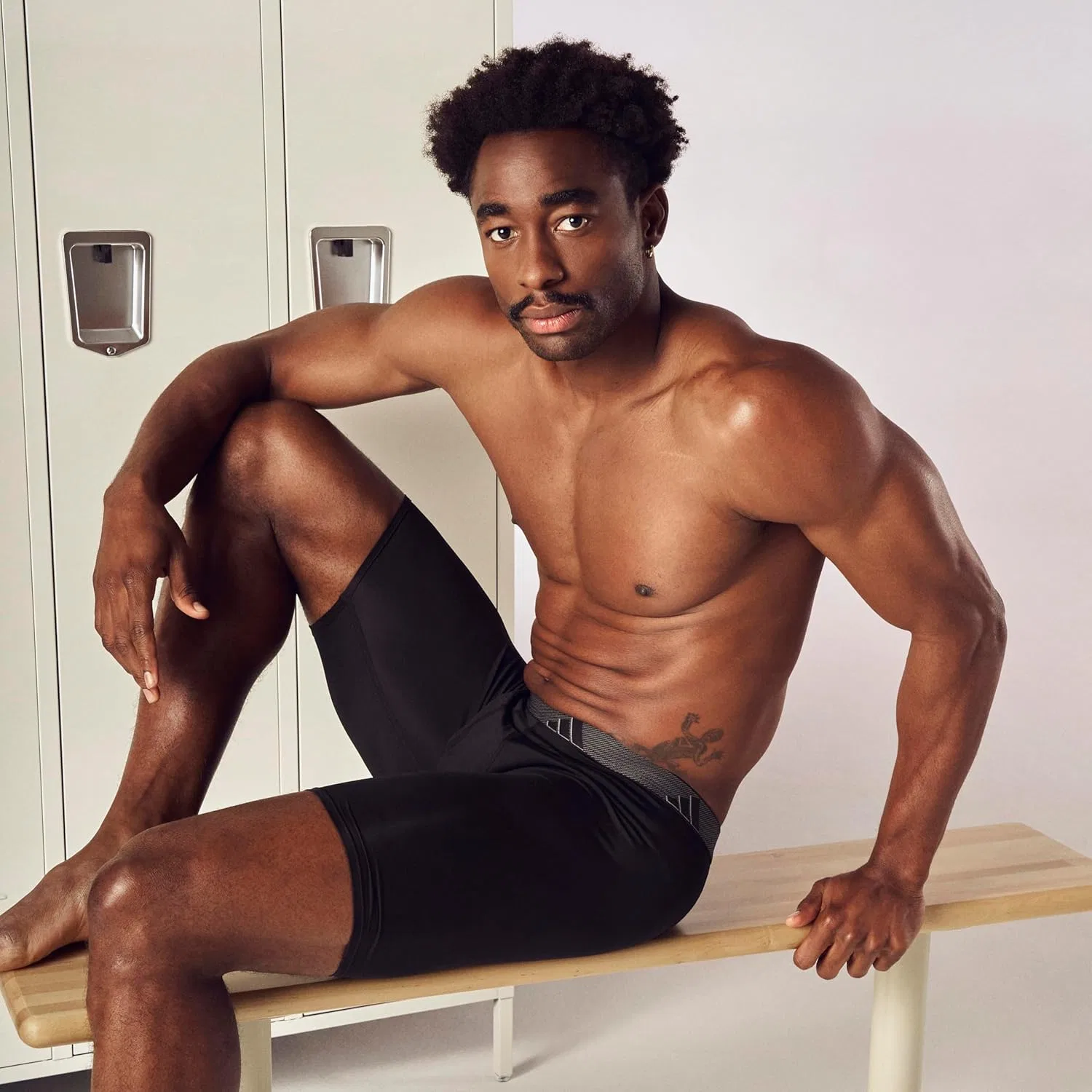 Боксеры Adidas, микрофибра, красный/черный/серый — фото 2