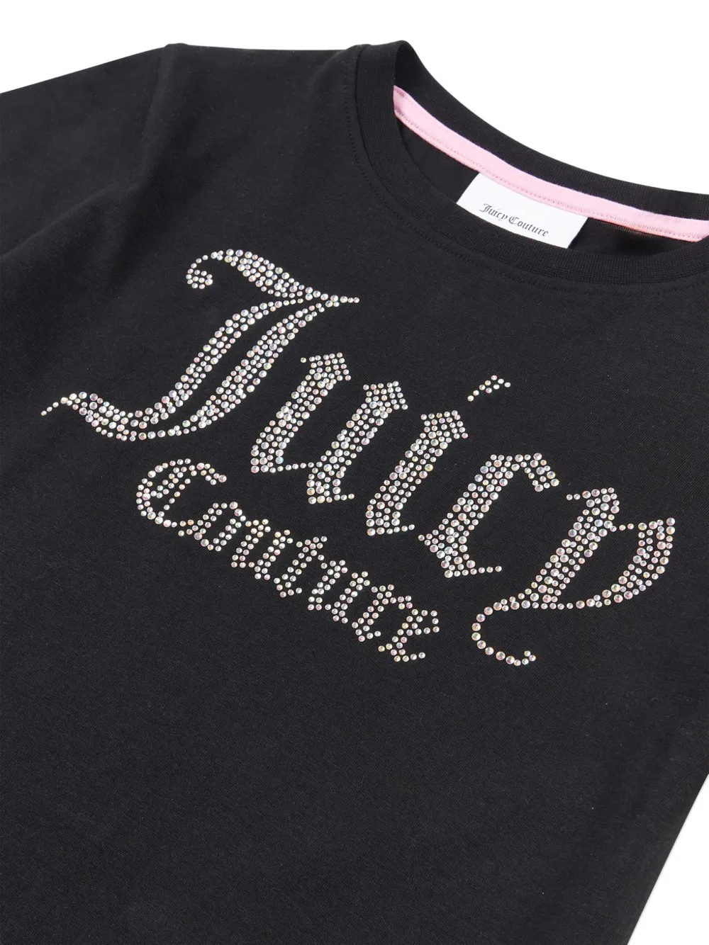 Футболка со стразами Juicy Couture Kids, черный — фото 3