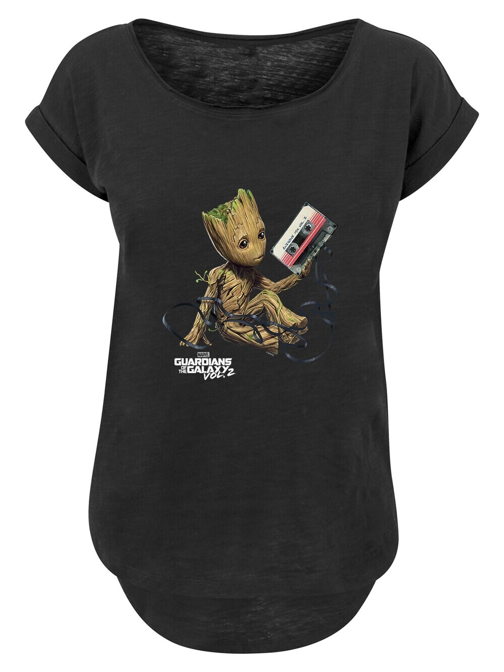 

Рубашка F4Nt4Stic Marvel Guardians Of The Galaxy Vol2 Groot Tape, черный