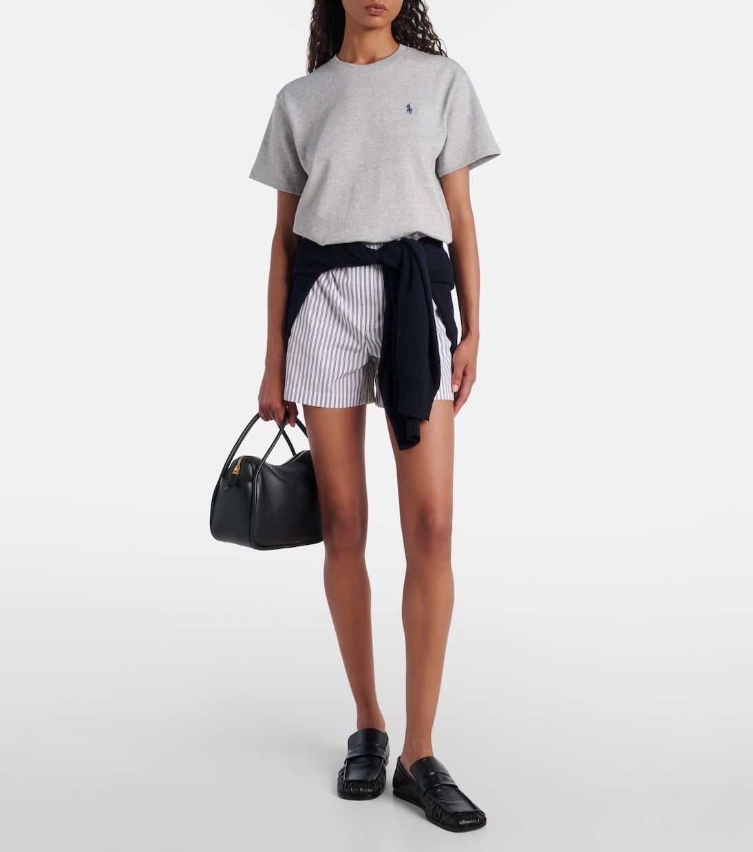 Хлопковая футболка из джерси Polo Ralph Lauren, Cobblestone Heather — фото 2