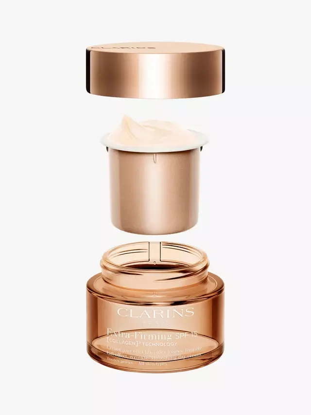 Сыворотка Clarins — Сменный блок дневного крема для интенсивного укрепления кожи, SPF15, 50 мл — фото 2