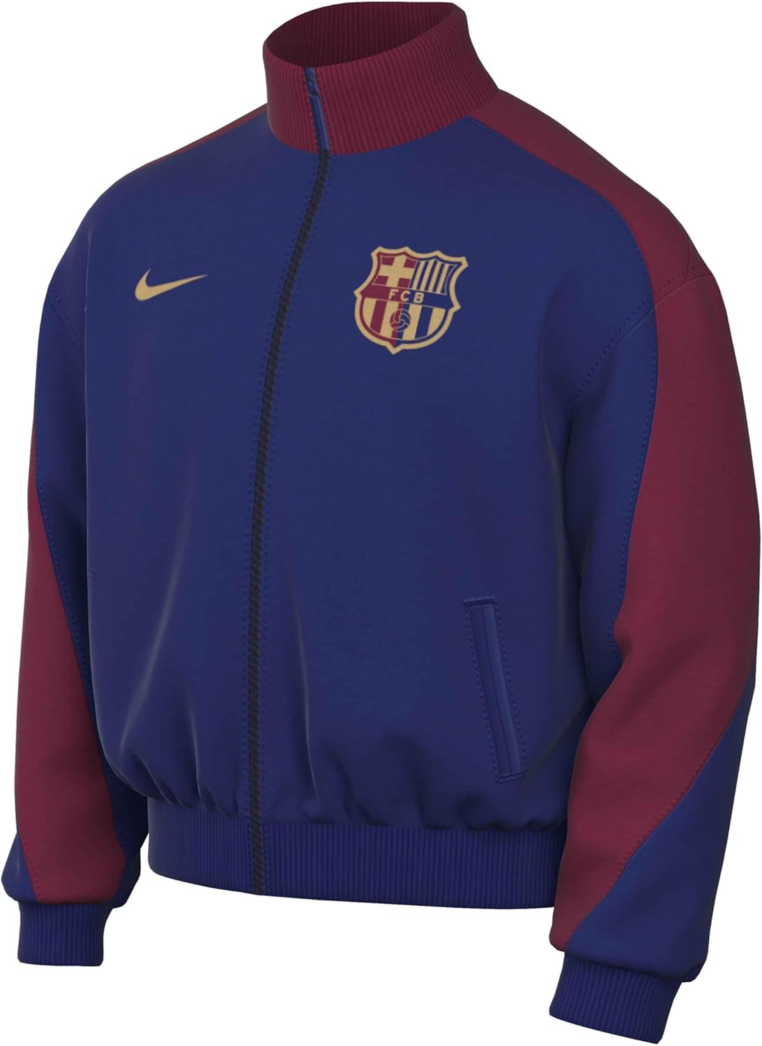 

Nike Fcb M Nk Df Strk Anthm Jkt Hm Men's Jacket, Deep Royal Blue/Noble Red/Club Gold