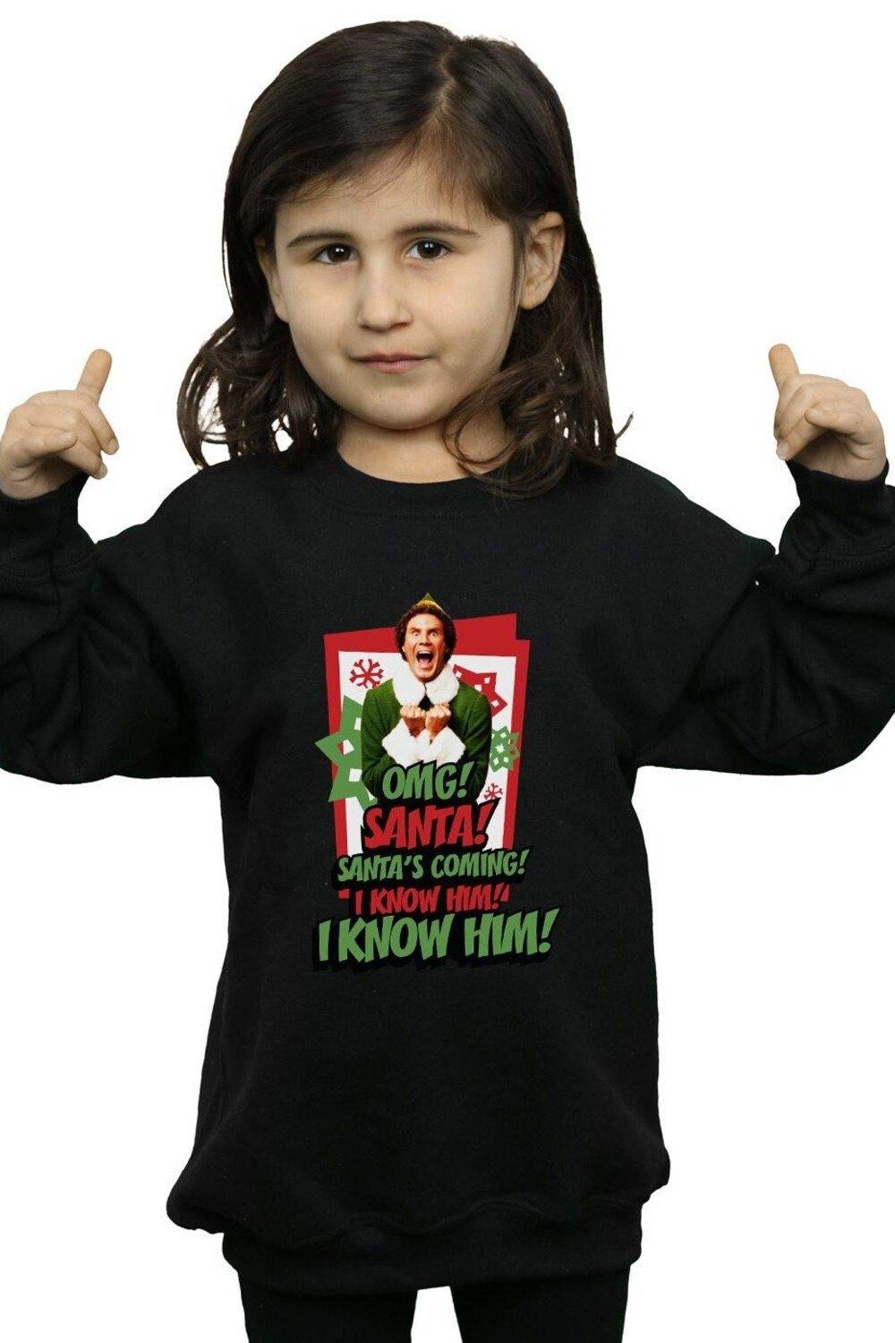 

Толстовка OMG Санта Elf, черный