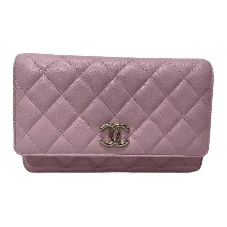 

CHANEL Сумка через плечо WOC из телячьей кожи, женская розовая