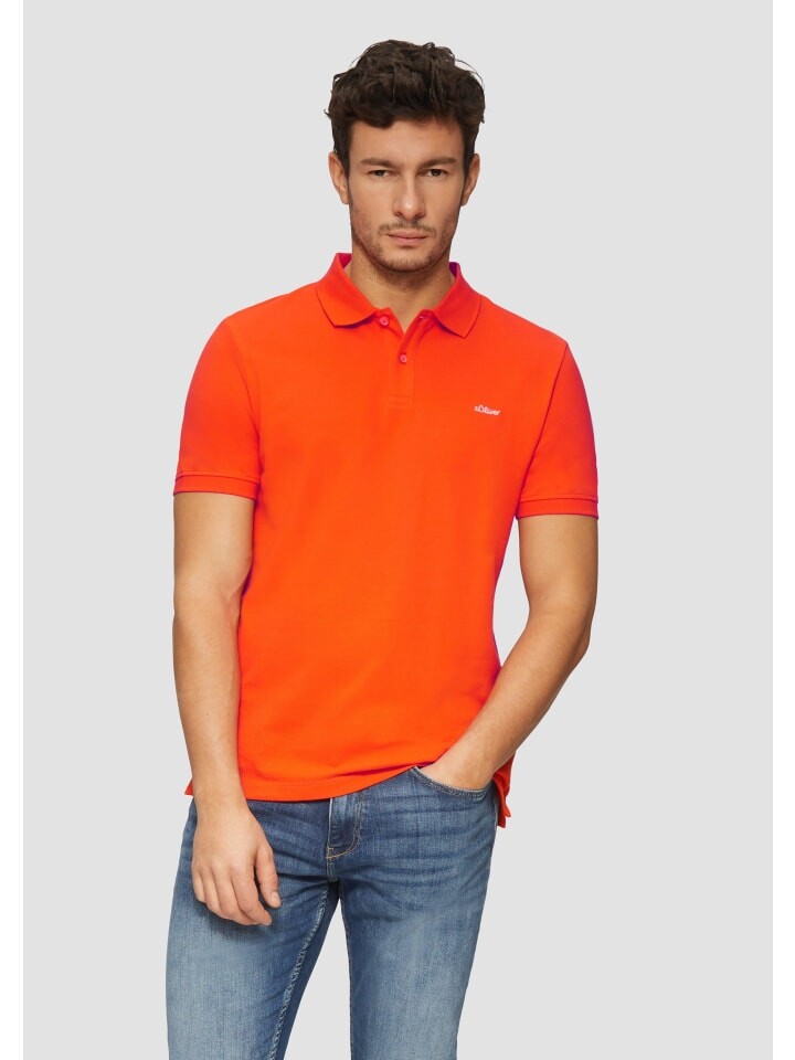 

Футболка s.Oliver Polo-Shirt kurzarm, оранжевый