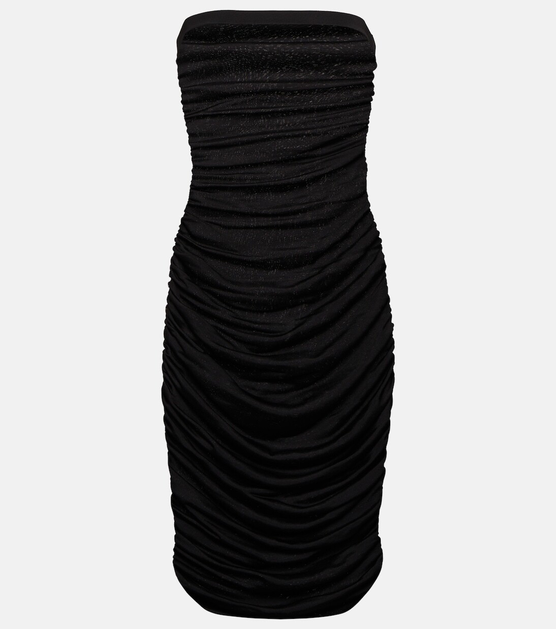 

Мини-платье без бретелек Saint Laurent, черный