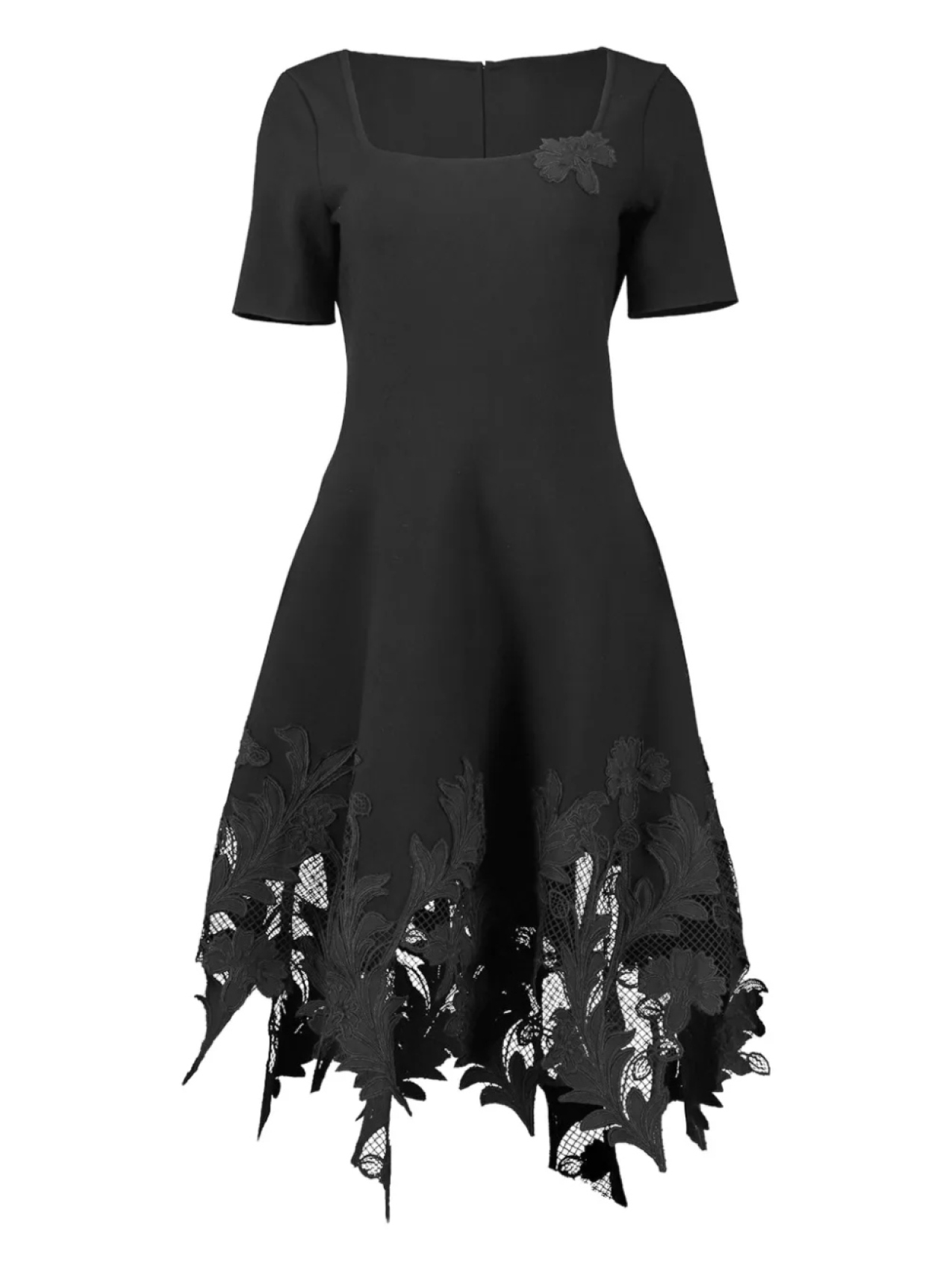 

Платье Oscar de la Renta из цветочного кружева, черный