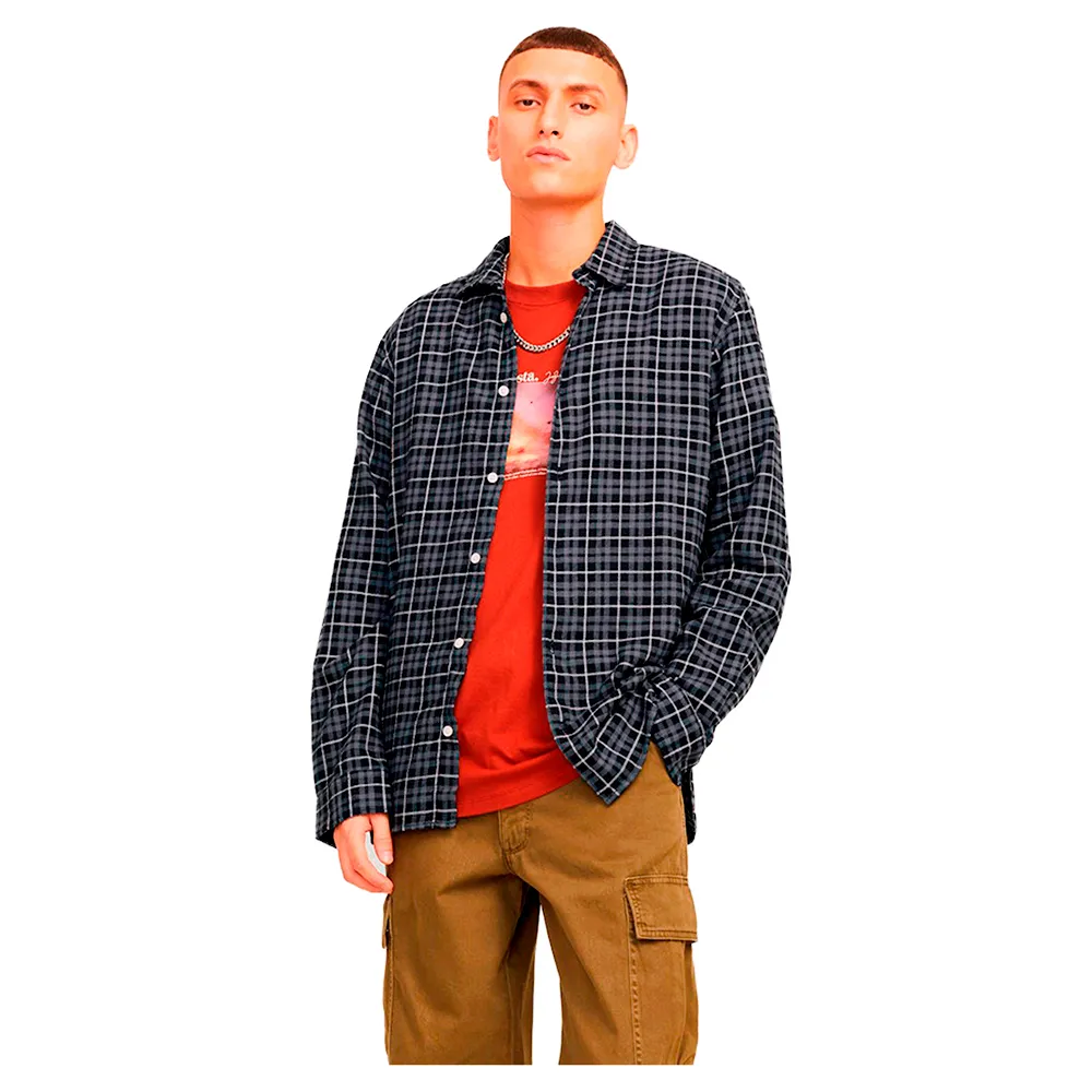 

Рубашка Jack & Jones Joshua Flannel Check, серый
