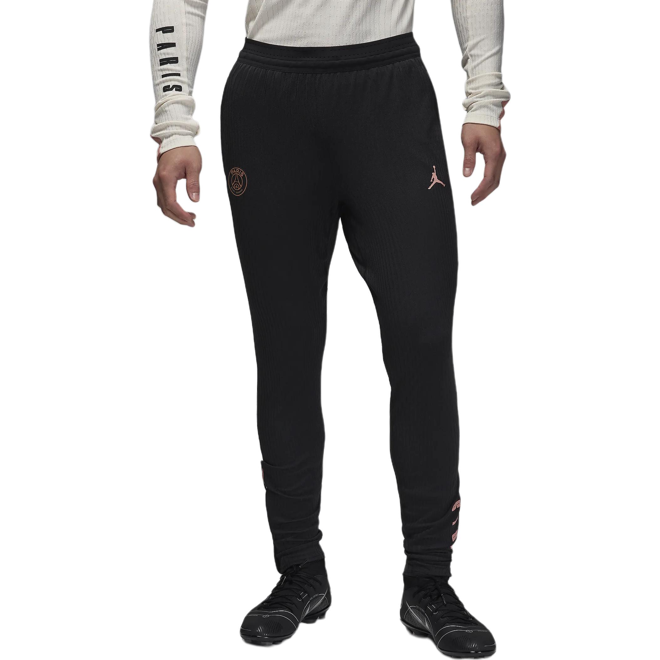 Пари Сен-Жермен FW24 Dri-FIT ADV Вязаные спортивные брюки мужские Черный/Ржаво-розовый/Металлический красный Jordan — фото 2