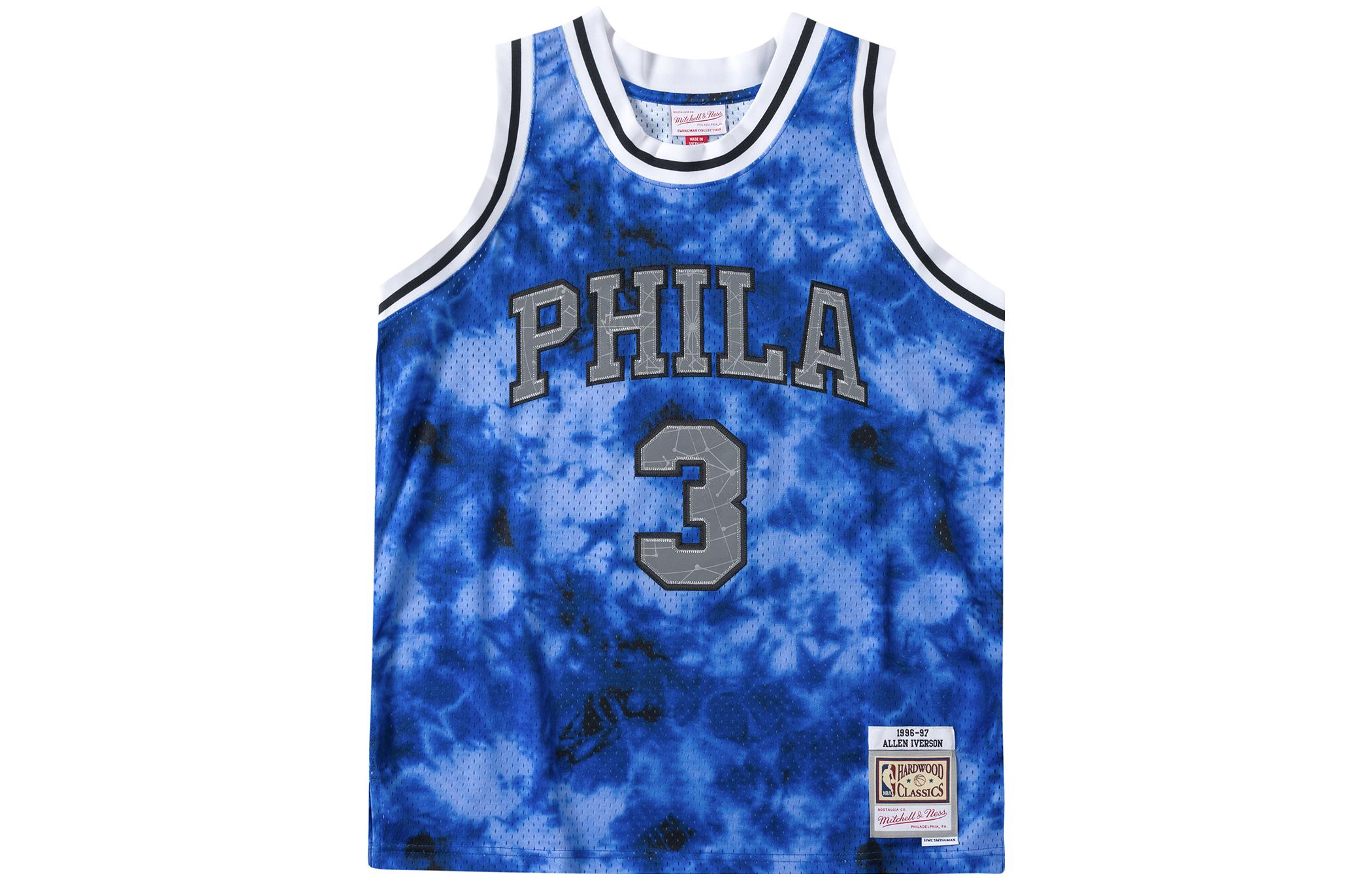 

Футболка баскетбольная Mitchell & Ness мужская синяя Mitchell Ness