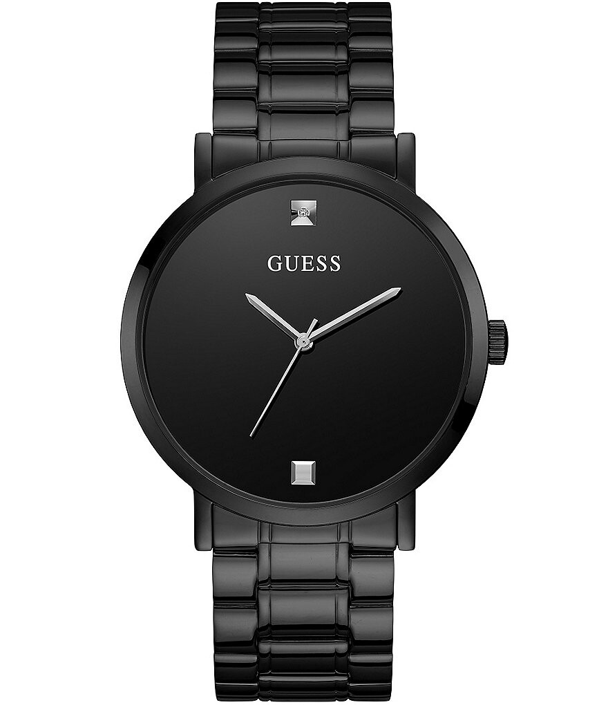 

Мужские аналоговые часы Guess с черным бриллиантом, черный