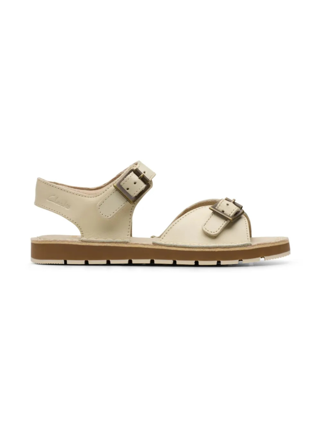 

Замшевые сандалии Clarks Kids, нейтральный