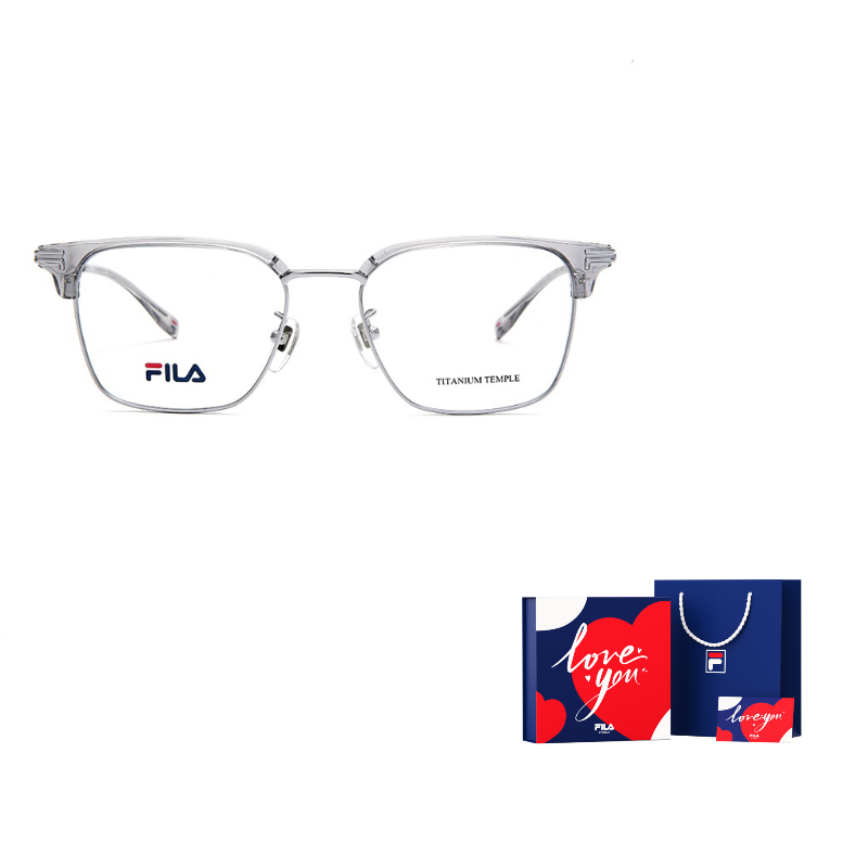 

FILA Титановая оправа бровей с пластиковыми вставками Унисекс Легкая Черная Без макияжа